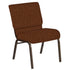 Embroidered 21''W Church Chair in Eclipse Fabric - Gold Vein Frame