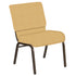 Embroidered 21''W Church Chair in Neptune Fabric - Gold Vein Frame