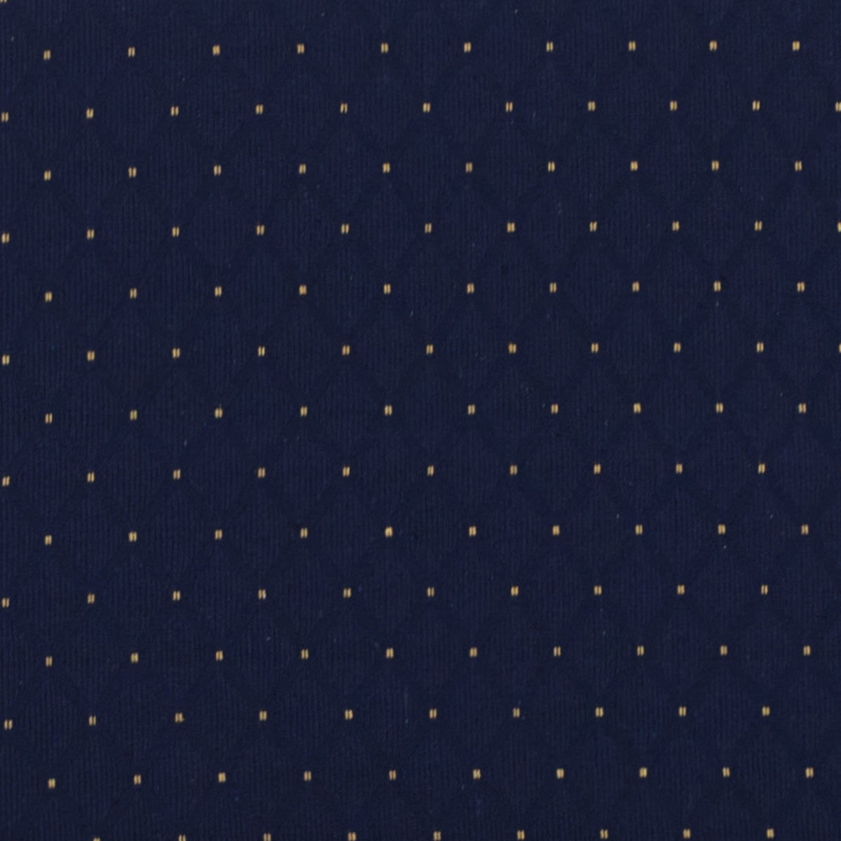 Navy Blue Dot Patterned Fabric/Gold Vein Frame |#| EMB 21inchW Stacking Church Chair in Navy Blue Dot Patterned Fabric - Gold Frame