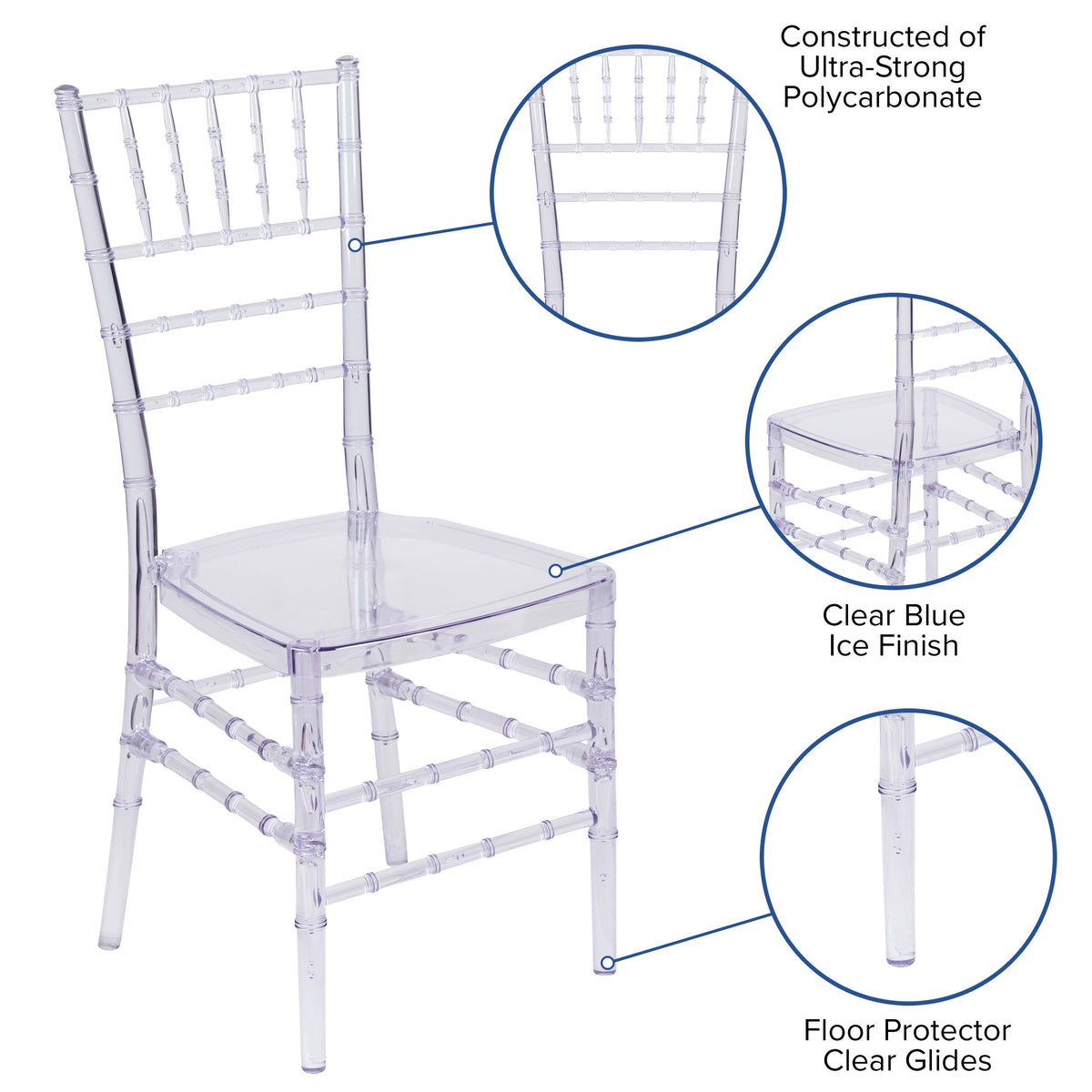 Stacking Ghost Chair BH-CRYSTAL- – Stack Chairs 4 Less