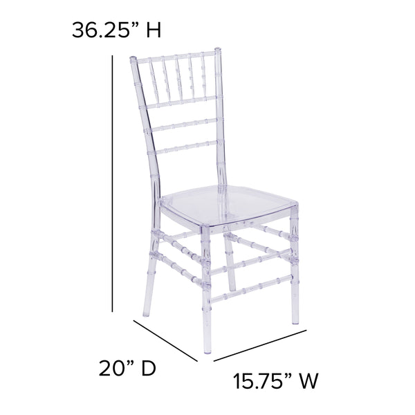 Crystal Ice Blue |#| Crystal Ice Blue Stacking Chiavari Chair - Event Seating - Stack Chairs