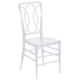 Crystal Ice Stacking Chair with Designer Back - Event Stack Chair - UV Resistant