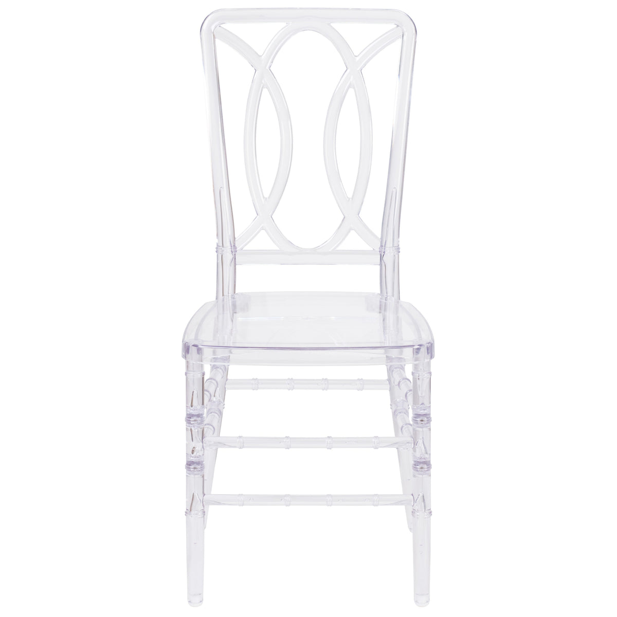 Crystal Ice Stacking Chair with Designer Back - Event Stack Chair - UV Resistant