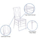 Crystal Ice Stacking Chair with Designer Back - Event Stack Chair - UV Resistant