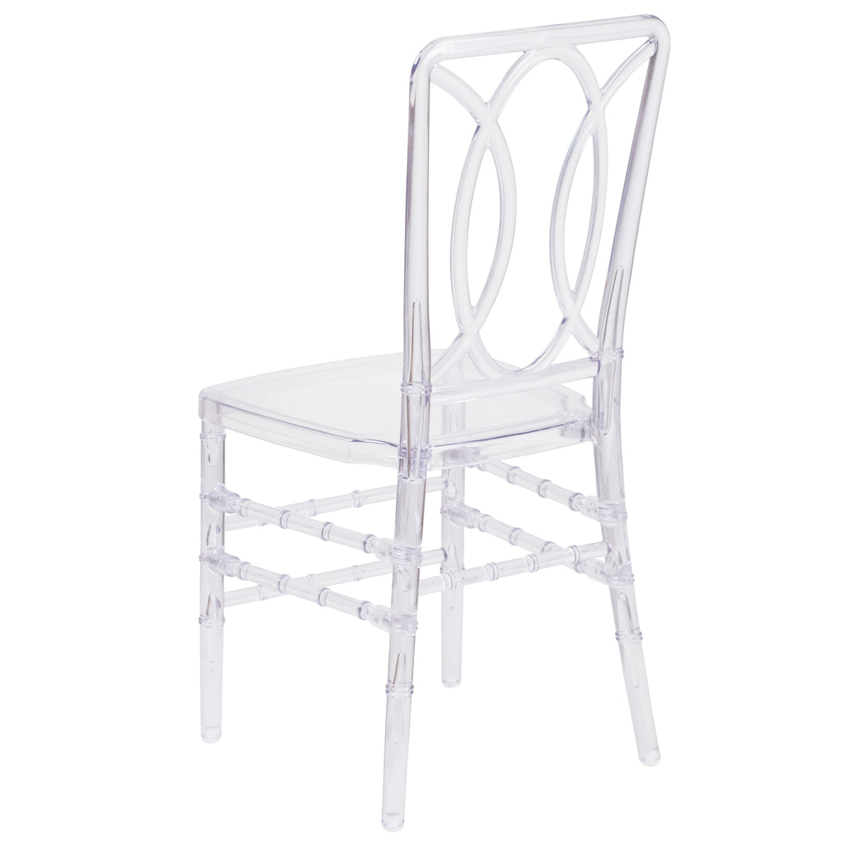 Crystal Ice Stacking Chair with Designer Back - Event Stack Chair - UV Resistant