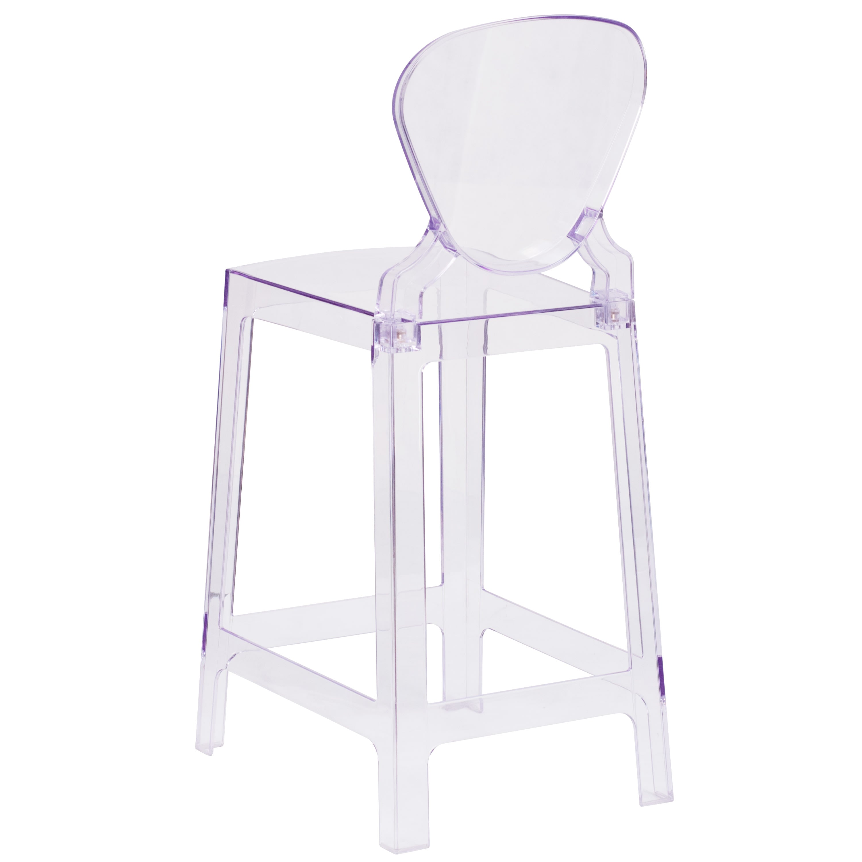 Ghost stool with back new arrivals
