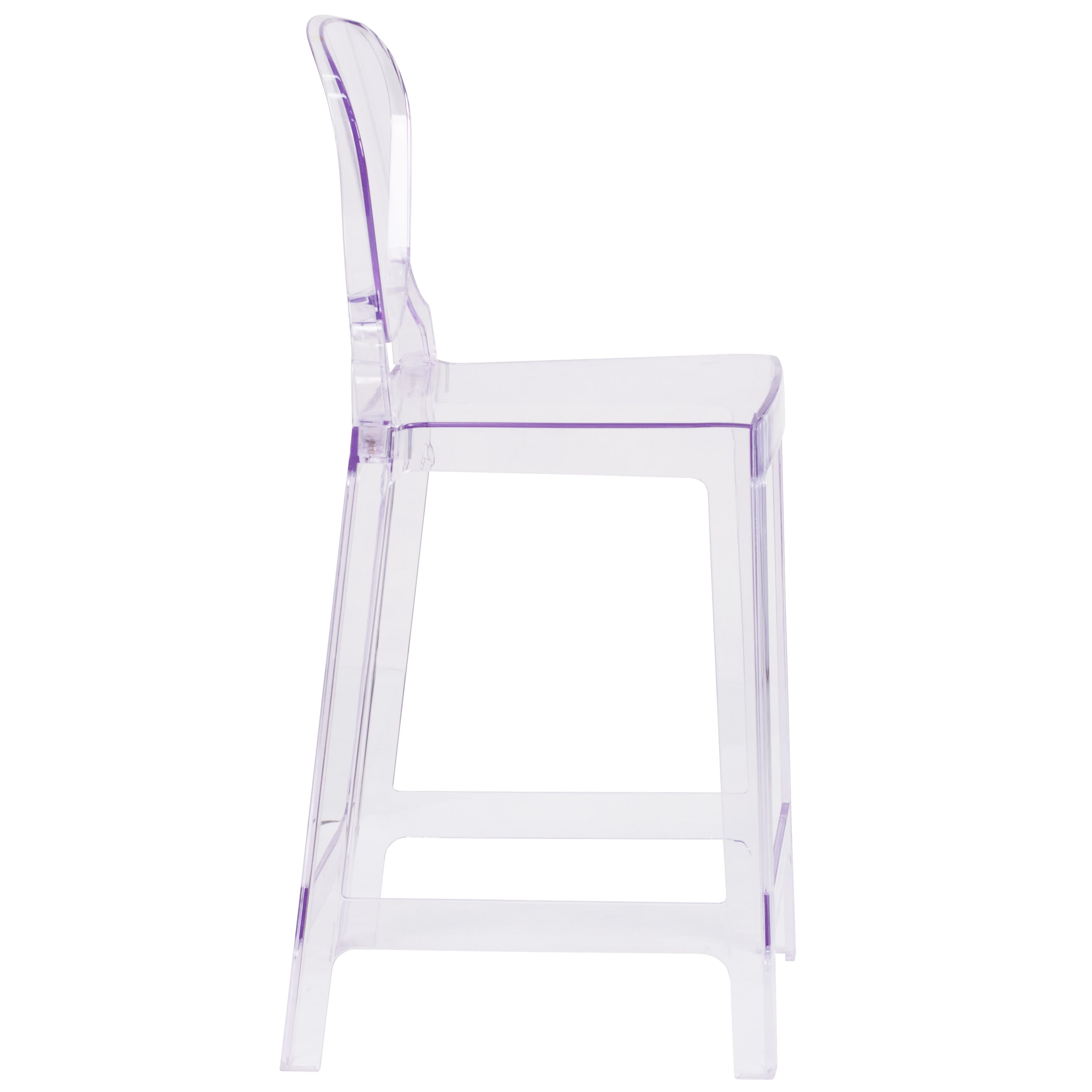 Ghost stool with back cheap