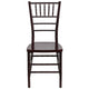 Mahogany |#| Mahogany Resin Stackable Chiavari Chair - Banquet and Event Furniture