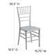 Silver |#| Silver Resin Stackable Chiavari Chair - Banquet and Event Furniture