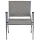Gray Fabric |#| 1000 lb. Rated Gray Antimicrobial Fabric Bariatric Medical Reception Arm Chair