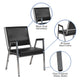 Black Vinyl |#| 1000 lb. Rated Black Antimicrobial Vinyl Bariatric Medical Reception Arm Chair
