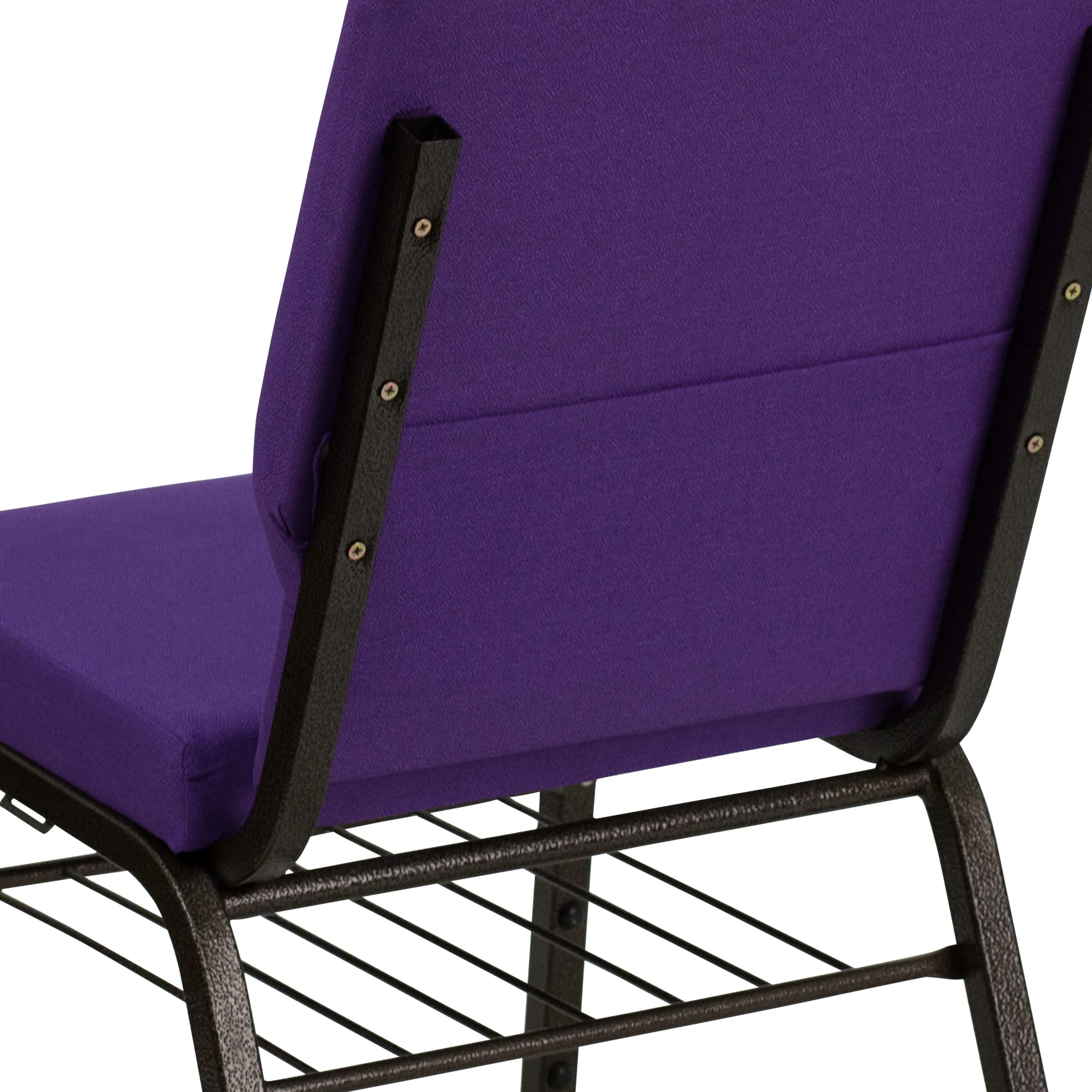 18.5 W Church Chair Book Rack XU CH 60096 BAS Stack Chairs 4 Less