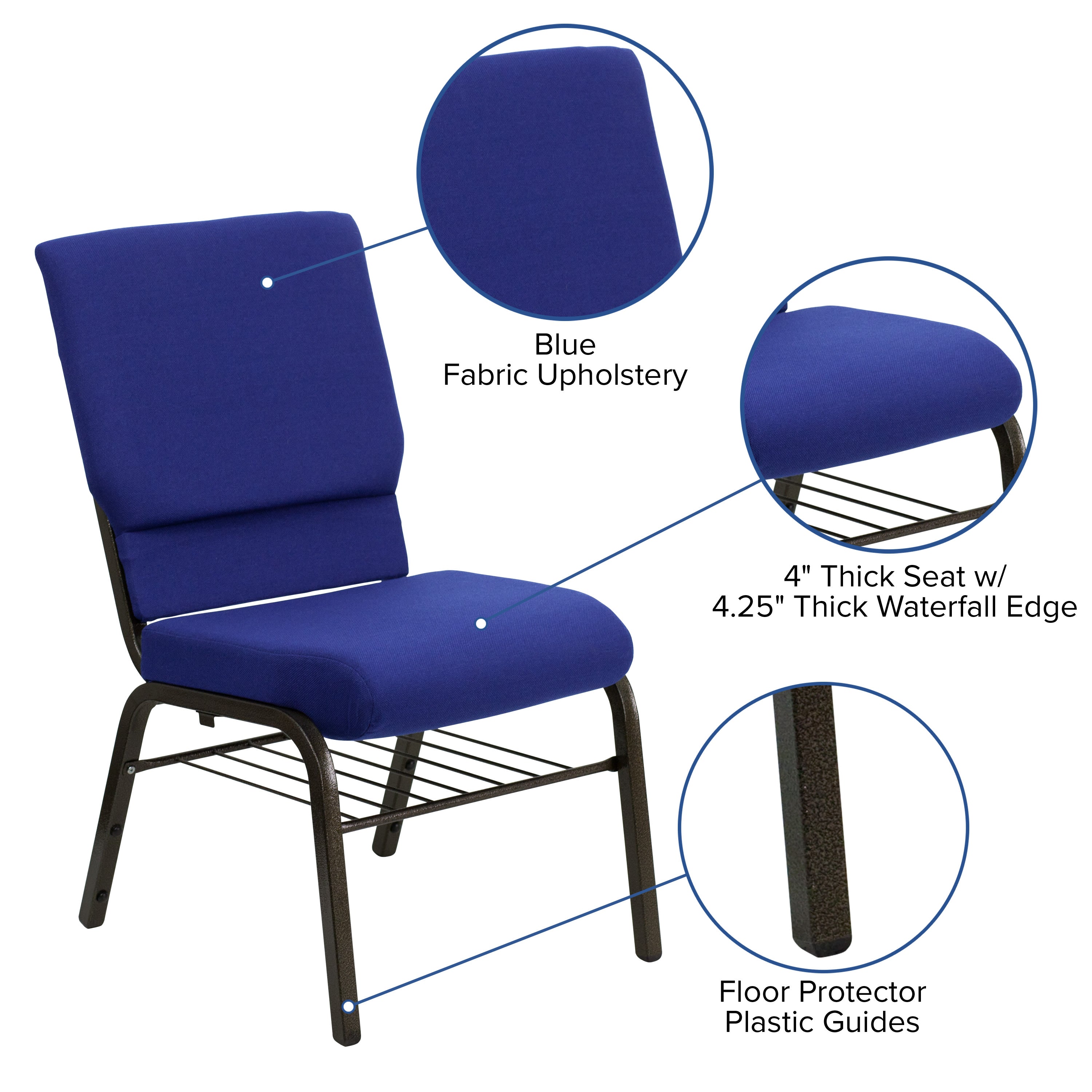 Padded hotsell church chairs