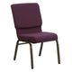 Red Fabric/Silver Vein Frame |#| 18.5inchW Stacking Church Chair in Red Fabric - Silver Vein Frame