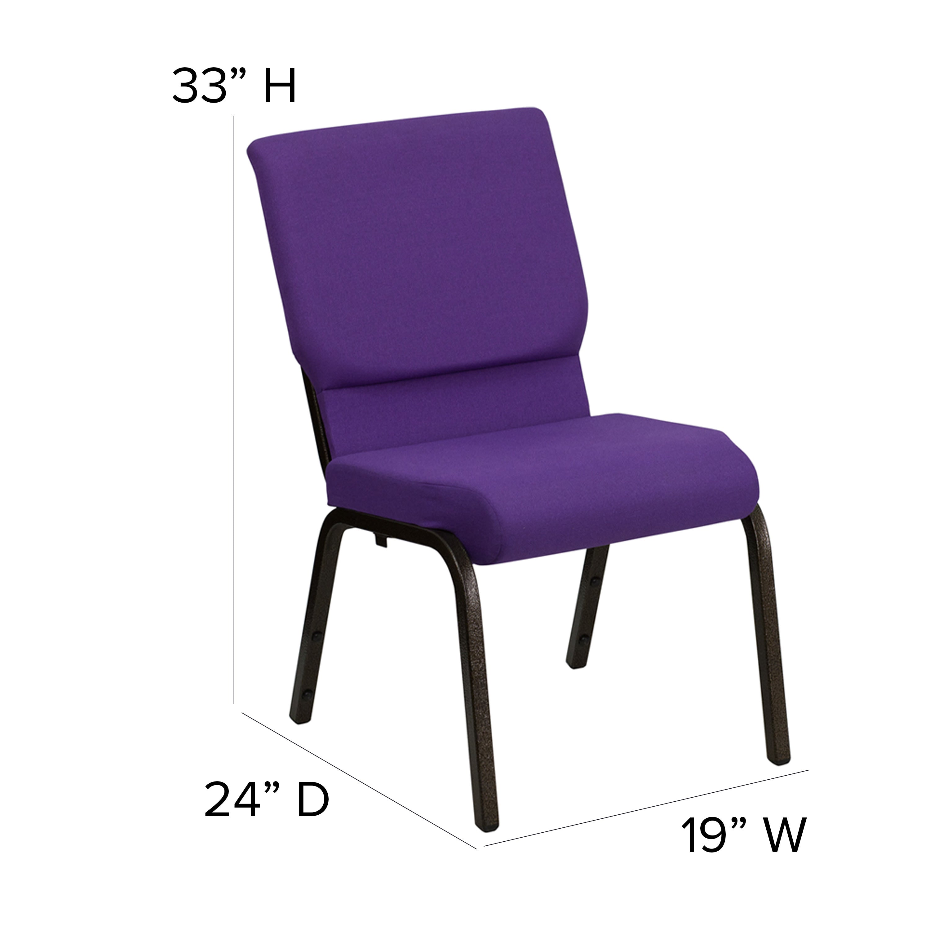 18.5''W Church Chair XU-CH-60096- – Stack Chairs 4 Less