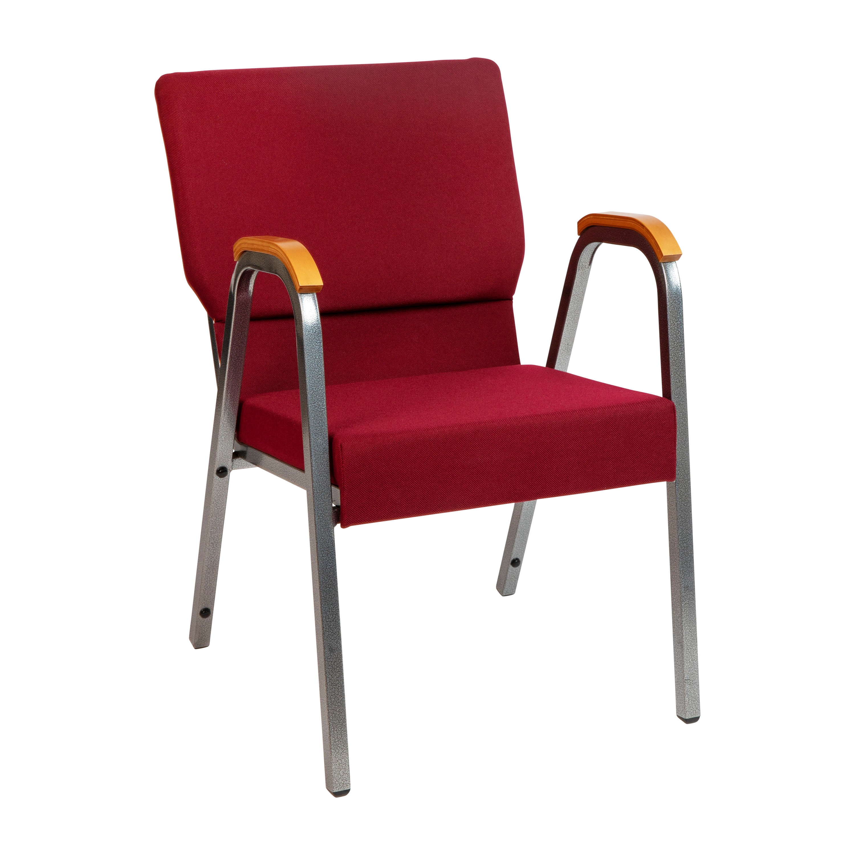 Fabric Church Arm Chair XU DG 60156 Stack Chairs 4 Less