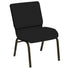 HERCULES Series 21''W Church Chair in E-Z Vinyl - Gold Vein Frame