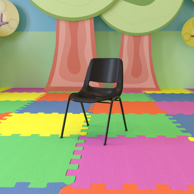 HERCULES Series 440 lb. Capacity Kid's Ergonomic Shell Stack Chair with 12" Seat Height - View 2