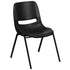 HERCULES Series 661 lb. Capacity Ergonomic Shell Stack Chair with 16'' Seat Height