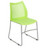 HERCULES Series 661 lb. Capacity Stack Chair with Air-Vent Back and Powder Coated Sled Base