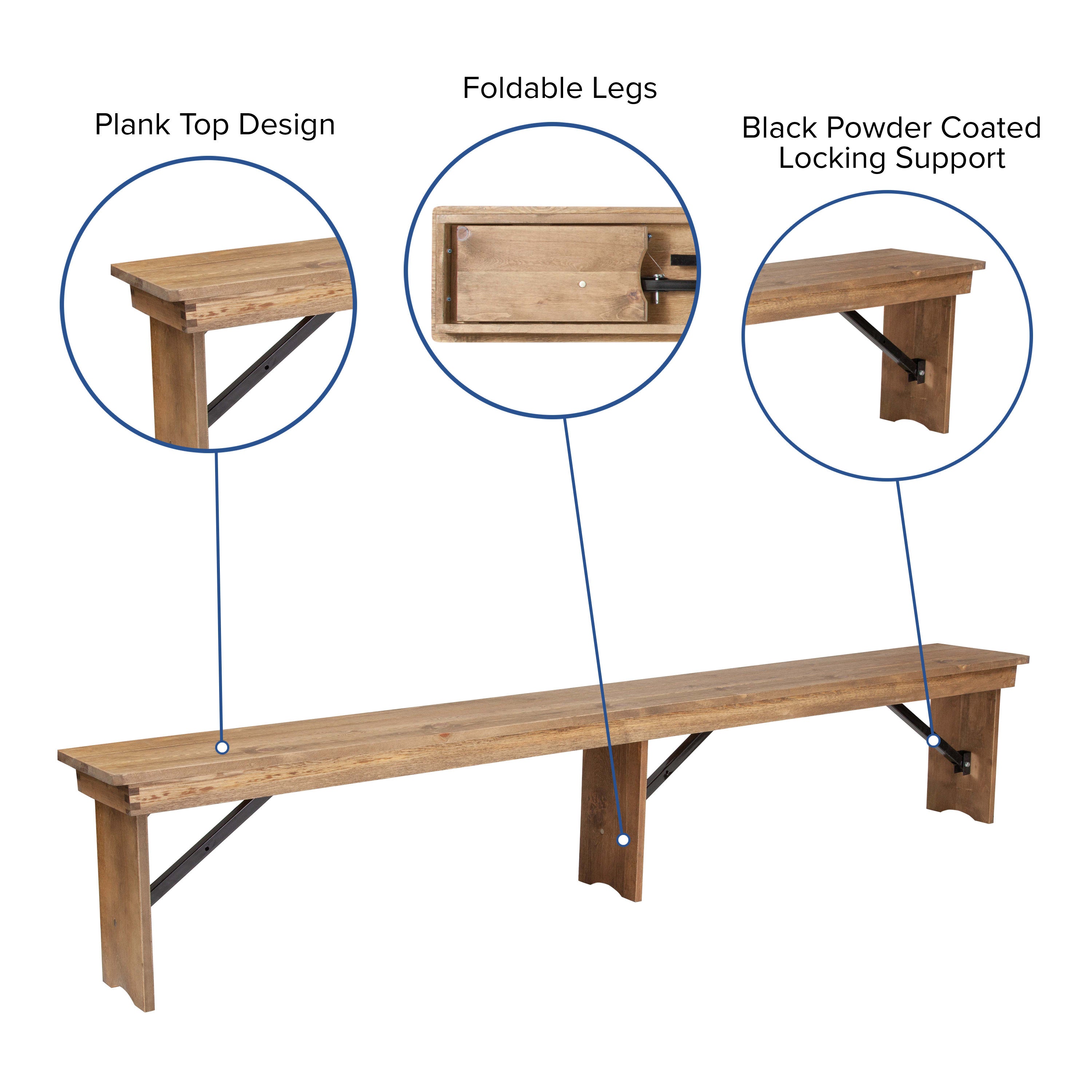 9 x40 Farm Table 4 Bench Set XA FARM 7 Stack Chairs 4 Less