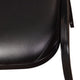 Black Vinyl/Black Frame |#| Commercial Dome Back Stacking Banquet Chair - Black Vinyl/Black Frame