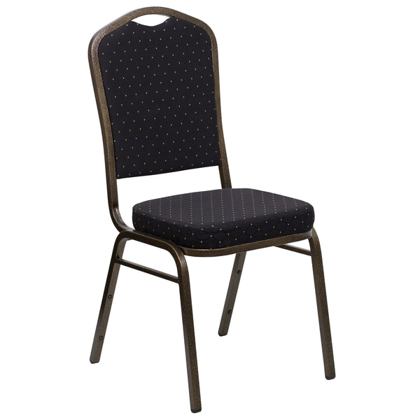 Blue Fabric/Silver Frame |#| Crown Back Stacking Banquet Chair in Blue Fabric - Silver Frame