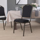 Blue Fabric/Silver Frame |#| Crown Back Stacking Banquet Chair in Blue Fabric - Silver Frame