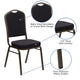 Blue Fabric/Silver Frame |#| Crown Back Stacking Banquet Chair in Blue Fabric - Silver Frame
