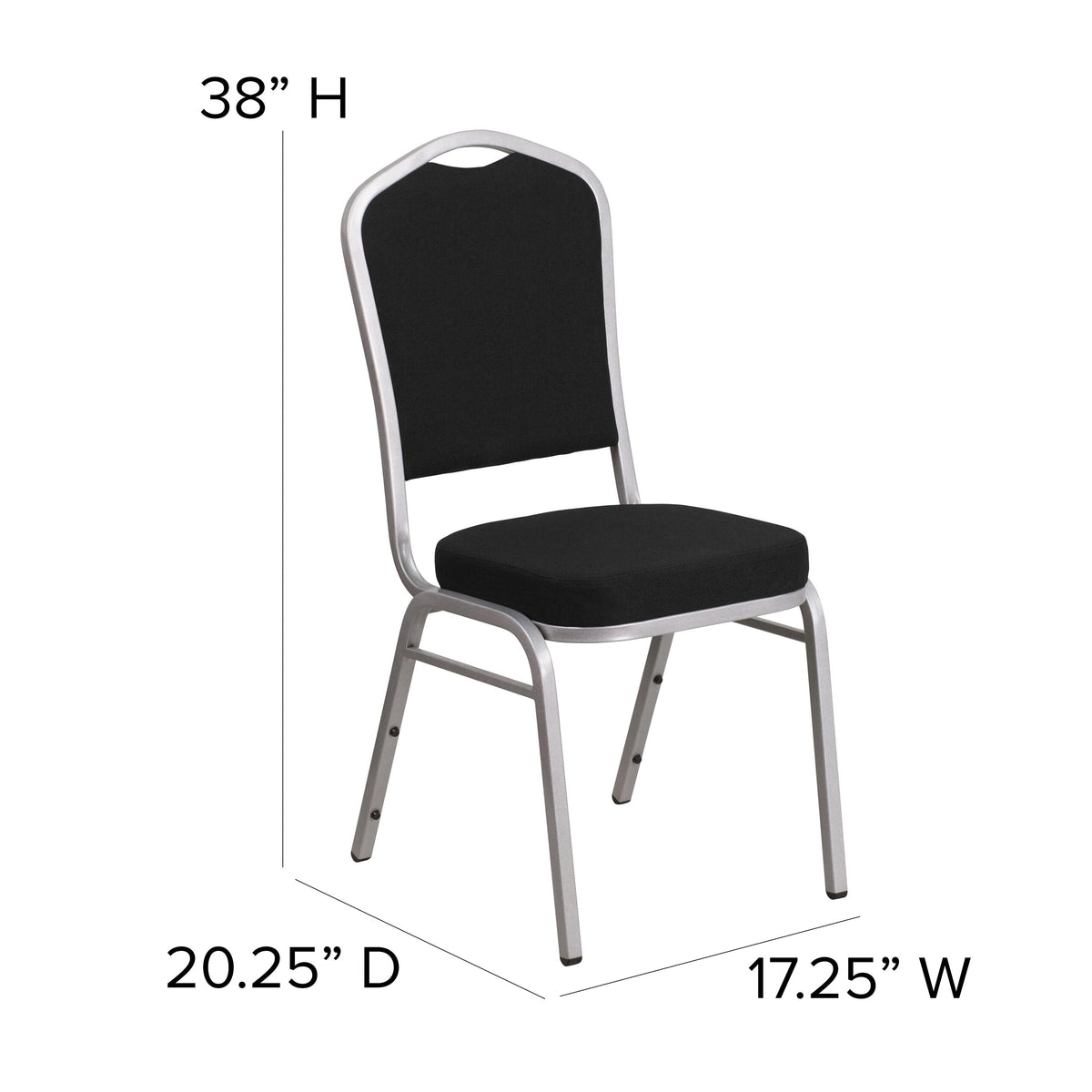 Burgundy Fabric/Silver Vein Frame |#| Crown Back Stacking Banquet Chair in Burgundy Fabric - Silver Vein Frame