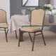 Navy Fabric/Silver Frame |#| Crown Back Stacking Banquet Chair in Navy Fabric - Silver Frame