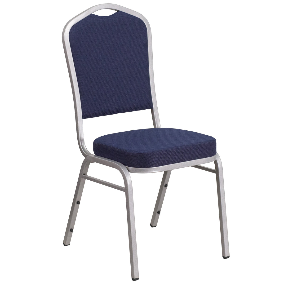 Burgundy Patterned Fabric/Silver Vein Frame |#| Crown Back Burgundy Patterned Fabric Stacking Banquet Chair - Silver Vein Frame