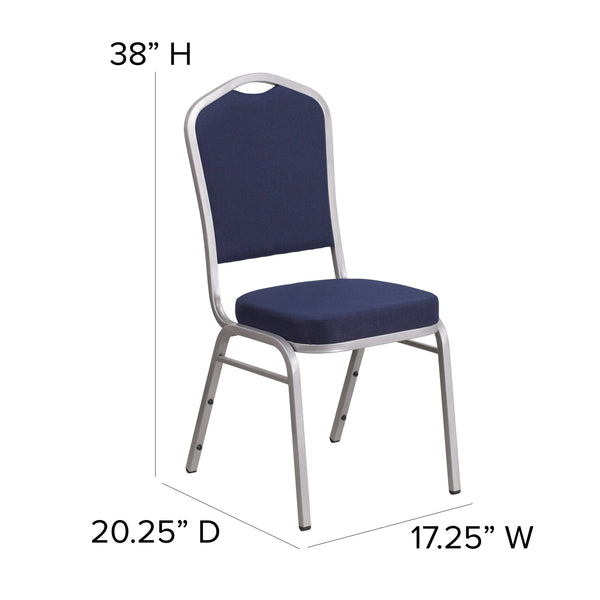 Burgundy Patterned Fabric/Silver Vein Frame |#| Crown Back Burgundy Patterned Fabric Stacking Banquet Chair - Silver Vein Frame