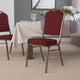 Gray Dot Fabric/Silver Frame |#| Crown Back Stacking Banquet Chair in Gray Dot Fabric - Silver Frame
