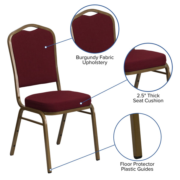 Gray Dot Fabric/Silver Frame |#| Crown Back Stacking Banquet Chair in Gray Dot Fabric - Silver Frame