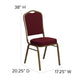 Gray Dot Fabric/Silver Frame |#| Crown Back Stacking Banquet Chair in Gray Dot Fabric - Silver Frame