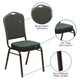 Brown Vinyl/Copper Vein Frame |#| Crown Back Stacking Banquet Chair in Brown Vinyl - Copper Vein Frame
