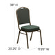 Brown Vinyl/Copper Vein Frame |#| Crown Back Stacking Banquet Chair in Brown Vinyl - Copper Vein Frame