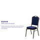 Green Patterned Fabric/Gold Vein Frame |#| Crown Back Stacking Banquet Chair in Green Patterned Fabric - Gold Vein Frame