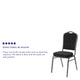 Purple Fabric/Gold Vein Frame |#| Crown Back Stacking Banquet Chair in Purple Fabric - Gold Vein Frame