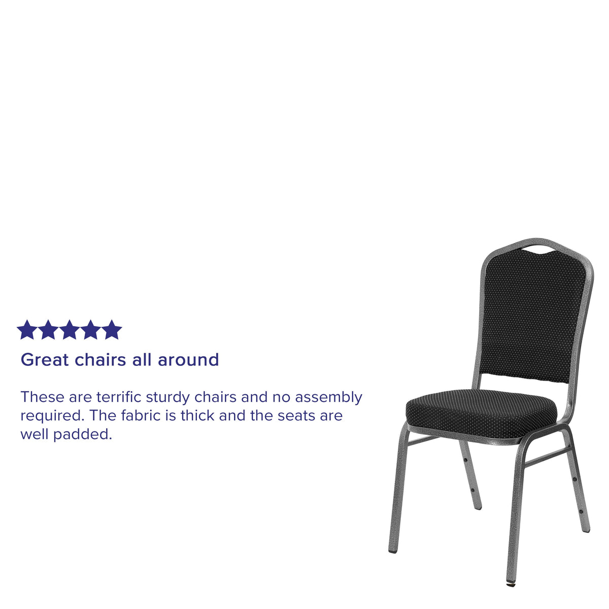 Purple Fabric/Gold Vein Frame |#| Crown Back Stacking Banquet Chair in Purple Fabric - Gold Vein Frame