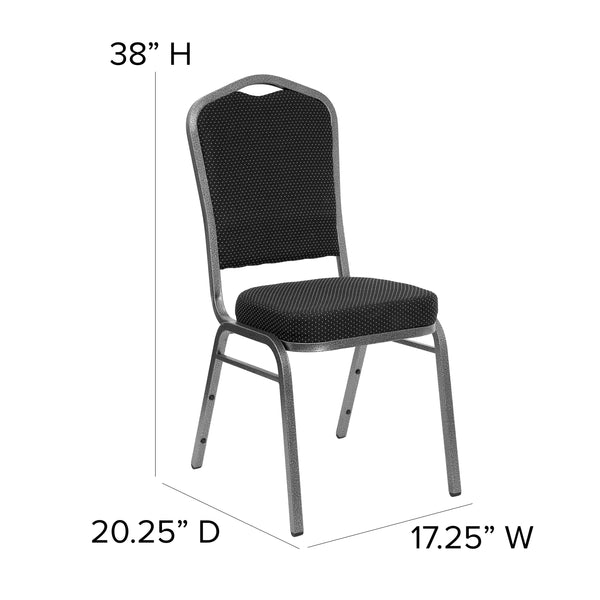 Burgundy Fabric/Gold Vein Frame |#| Crown Back Stacking Banquet Chair in Burgundy Fabric - Gold Vein Frame