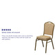 Burgundy Fabric/Gold Frame |#| Crown Back Stacking Banquet Chair in Burgundy Fabric - Gold Frame