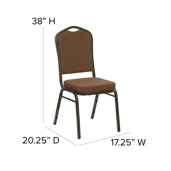 Black Vinyl/Silver Vein Frame |#| Crown Back Stacking Banquet Chair in Black Vinyl - Silver Vein Frame