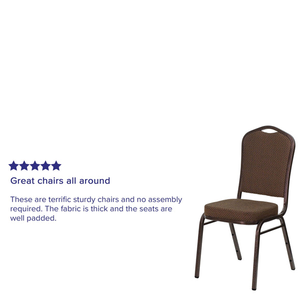 Black Vinyl/Silver Vein Frame |#| Crown Back Stacking Banquet Chair in Black Vinyl - Silver Vein Frame