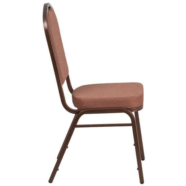 Burgundy Fabric/Silver Vein Frame |#| Crown Back Stacking Banquet Chair in Burgundy Fabric - Silver Vein Frame