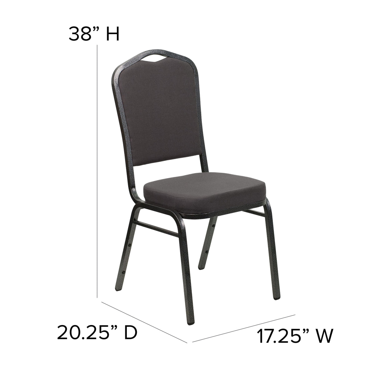 Beige Patterned Fabric/Gold Frame |#| Crown Back Stacking Banquet Chair in Beige Patterned Fabric - Gold Frame