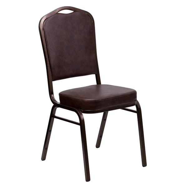 Black Patterned Fabric/Silver Vein Frame |#| Crown Back Stacking Banquet Chair in Black Patterned Fabric - Silver Vein Frame