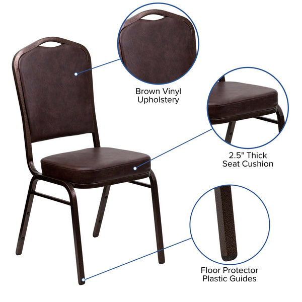 Black Patterned Fabric/Silver Vein Frame |#| Crown Back Stacking Banquet Chair in Black Patterned Fabric - Silver Vein Frame
