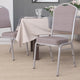 Burgundy Fabric/Silver Vein Frame |#| Crown Back Stacking Banquet Chair in Burgundy Fabric - Silver Vein Frame